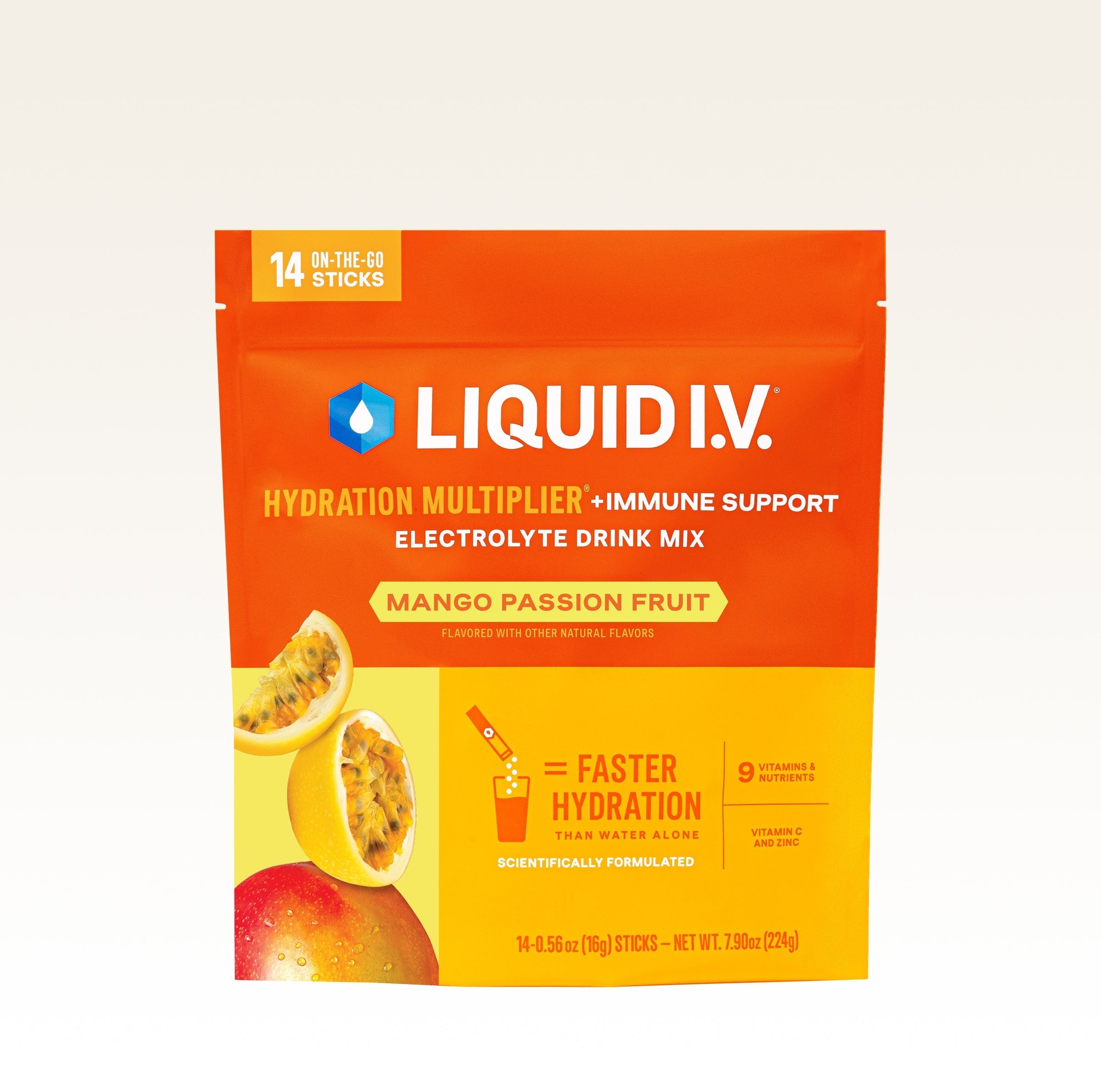 Mango Passionfruit Hydration Multiplier® +Immune Support - Modern Active Fit Sip